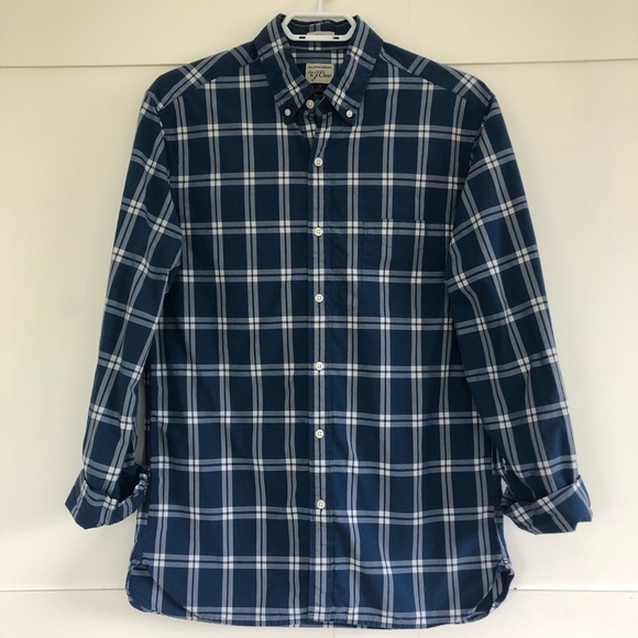 J.Crew Slim Button-Down Plaid Cotton Shirt - Picture 2 of 6